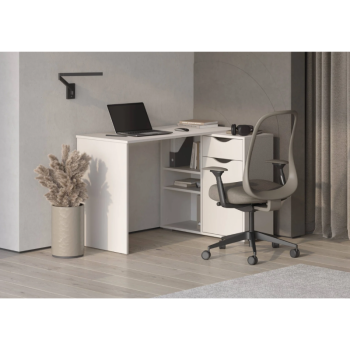 Стол письменный, арт.6-011110, рамух белый (ГК) в Среднеуральске - sredneuralsk.mebel-e96.ru