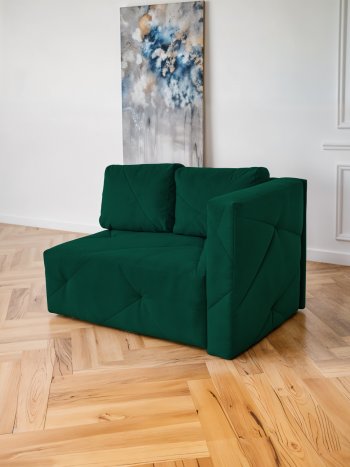 Диван 1010 изумруд, правый (BRENDOSS) в Среднеуральске - sredneuralsk.mebel-e96.ru