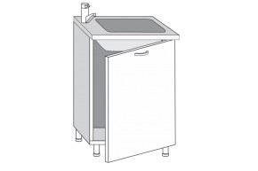 2.60.1мн Кира Шкаф-стол под мойку (накладную) с одной дверцей (б/столешницы) в Среднеуральске - sredneuralsk.mebel-e96.ru | фото