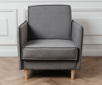 Кресло 831 Серый, велюр (Brendoss) в Среднеуральске - sredneuralsk.mebel-e96.ru