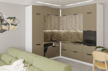 Кухонный гарнитур Альба гранд прайм 2200х2500 мм (Герда) в Среднеуральске - sredneuralsk.mebel-e96.ru