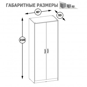 Шкаф 2-х дверный Альфа 13.42 солнечный свет в Среднеуральске - sredneuralsk.mebel-e96.ru
