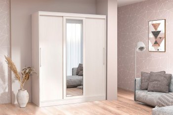 Шкаф-купе 1700 мм 3-х дверный с 1-м зеркалом (арт. 012) бодега (Диал) в Среднеуральске - sredneuralsk.mebel-e96.ru