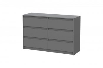 Комод Айден КМ06-1200 серый графит (ИЦ) в Среднеуральске - sredneuralsk.mebel-e96.ru | фото