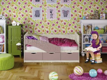 Кровать Бабочки Шарли пинк (Миф) в Среднеуральске - sredneuralsk.mebel-e96.ru