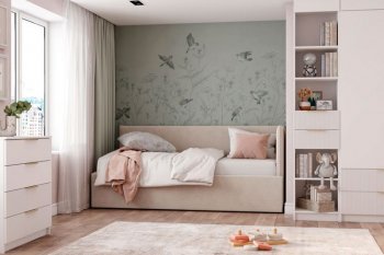 Диван-кровать Бенто с ПМ, велюр Крем (ДСВ) в Среднеуральске - sredneuralsk.mebel-e96.ru