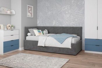 Диван-кровать Бенто с ПМ, велюр Маус (ДСВ) в Среднеуральске - sredneuralsk.mebel-e96.ru