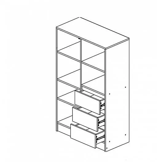 Шкаф комбинированный Челси Color (Миф) в Среднеуральске - sredneuralsk.mebel-e96.ru