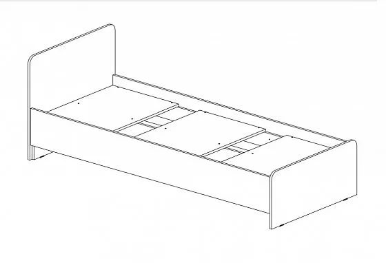 Кровать детская Челси Color (Миф) в Среднеуральске - sredneuralsk.mebel-e96.ru