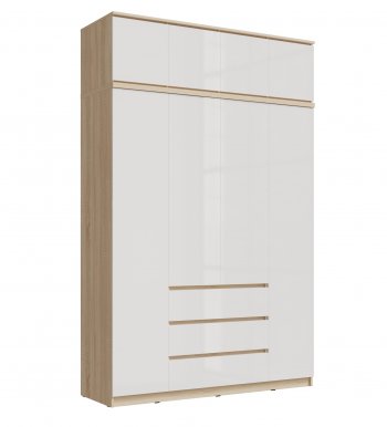 Шкаф 1600 мм Челси с антресолью сонома (Миф) в Среднеуральске - sredneuralsk.mebel-e96.ru