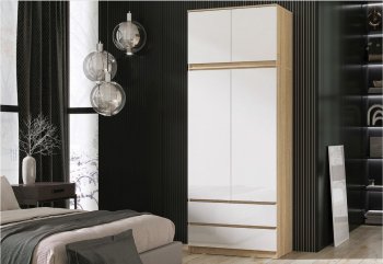 Шкаф Челси с антресолью 900 мм Сонома (Миф) в Среднеуральске - sredneuralsk.mebel-e96.ru