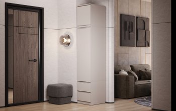 Пенал Челси 450 мм с антресолью Кашемир (Миф) в Среднеуральске - sredneuralsk.mebel-e96.ru