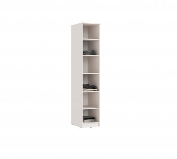 Пенал 400 мм Челси (1 створка) с антресолью, Кашемир (Миф) в Среднеуральске - sredneuralsk.mebel-e96.ru