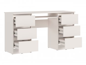 Письменный стол Челси 6 ящиков кашемир (Миф) в Среднеуральске - sredneuralsk.mebel-e96.ru