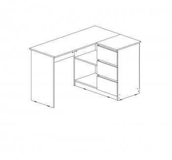 Стол письменный Челси угловой кашемир (Миф) в Среднеуральске - sredneuralsk.mebel-e96.ru