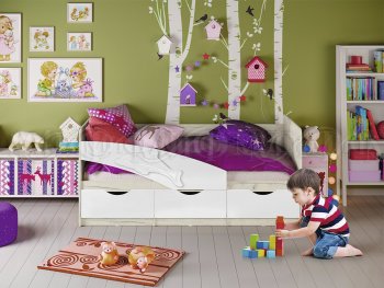 Кровать Дельфин шарли белый (Миф) в Среднеуральске - sredneuralsk.mebel-e96.ru