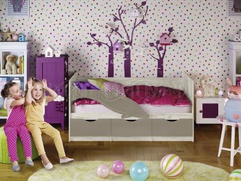 Кровать Дельфин №1 шарли мокко (Миф) в Среднеуральске - sredneuralsk.mebel-e96.ru