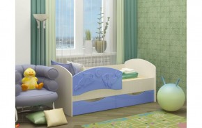 Детская кровать Дельфин-3 МДФ голубой, 80х160 в Среднеуральске - sredneuralsk.mebel-e96.ru