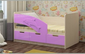 Детская кровать Дельфин-6 МДФ, 80х180 в Среднеуральске - sredneuralsk.mebel-e96.ru