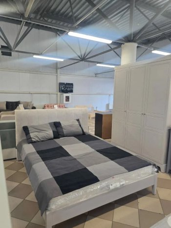 Кровать из массива Джали льняной (БМ) в Среднеуральске - sredneuralsk.mebel-e96.ru