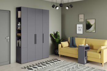 Шкаф модульный Эйр, графит (Моби) в Среднеуральске - sredneuralsk.mebel-e96.ru