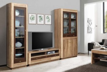 Стенка Фантазия модульная (Олмеко) в Среднеуральске - sredneuralsk.mebel-e96.ru