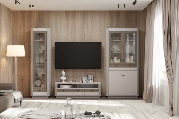 Стенка Фантазия модульная, кашемир (Олмеко) в Среднеуральске - sredneuralsk.mebel-e96.ru