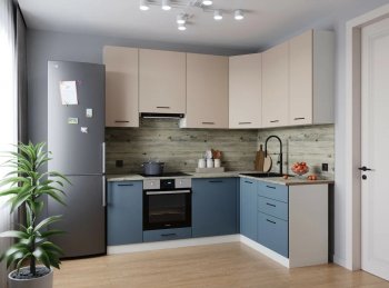 Угловой кухонный гарнитур Фьюжн 2200*1600 мм Sanvut в Среднеуральске - sredneuralsk.mebel-e96.ru