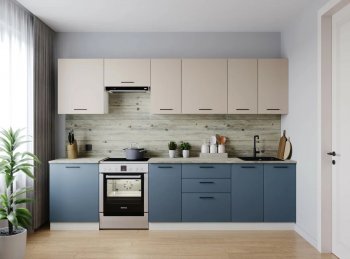 Кухонный гарнитур Фьюжн 3000 мм (Санвут) в Среднеуральске - sredneuralsk.mebel-e96.ru