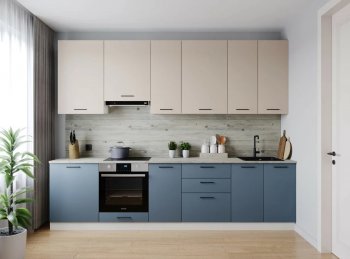 Кухонный гарнитур высокий Фьюжн 3000 мм (Санвут) в Среднеуральске - sredneuralsk.mebel-e96.ru