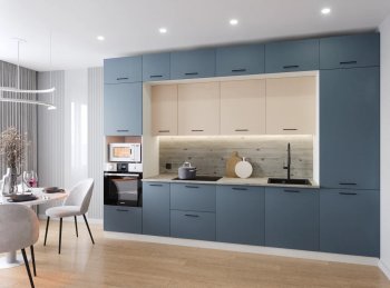Кухонный гарнитур Фьюжн 3400 мм (Санвут) в Среднеуральске - sredneuralsk.mebel-e96.ru