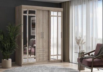 Шкаф-купе 1700 мм Фортуна (Дуб крафт серый) (ИЦ) в Среднеуральске - sredneuralsk.mebel-e96.ru