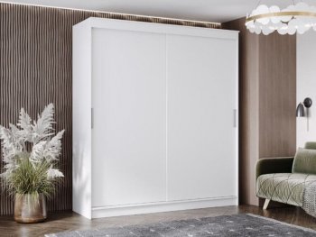 Шкаф-купе 2000 мм Гранд-1 ЛДСП, белый гладкий (Эра) в Среднеуральске - sredneuralsk.mebel-e96.ru