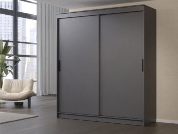 Шкаф-купе 2000 мм Гранд-1 ЛДСП, графит (Эра) в Среднеуральске - sredneuralsk.mebel-e96.ru