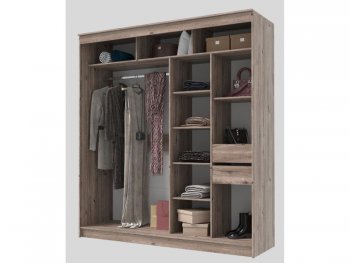 Шкаф-купе 2000 мм Гранд-1 ЛДСП, дуб горный (Эра) в Среднеуральске - sredneuralsk.mebel-e96.ru