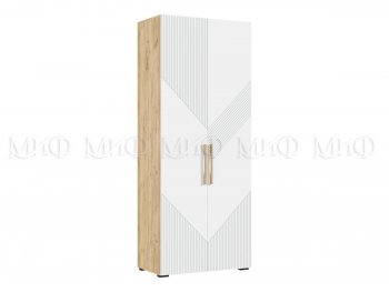 Шкаф распашной 900 мм Ирис с антресолью, крафт/белый (Миф) в Среднеуральске - sredneuralsk.mebel-e96.ru