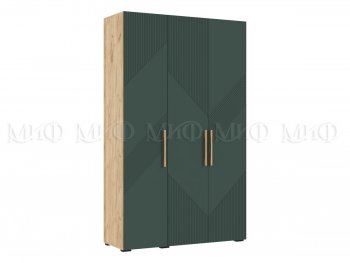Шкаф 1350 мм Ирис с антресолью, крафт/грин (Миф) в Среднеуральске - sredneuralsk.mebel-e96.ru
