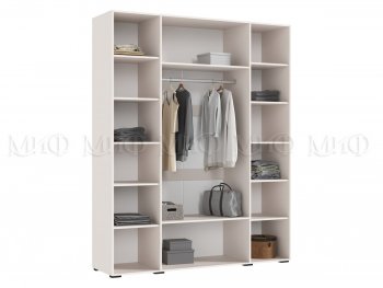 Шкаф 1800 мм Ирис с антресолью кашемир (Миф) в Среднеуральске - sredneuralsk.mebel-e96.ru