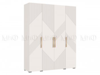 Шкаф 1800 мм Ирис с антресолью кашемир (Миф) в Среднеуральске - sredneuralsk.mebel-e96.ru