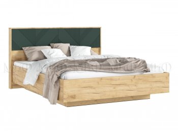 Кровать парящая Ирис крафт/грин с подсветкой (Миф) в Среднеуральске - sredneuralsk.mebel-e96.ru