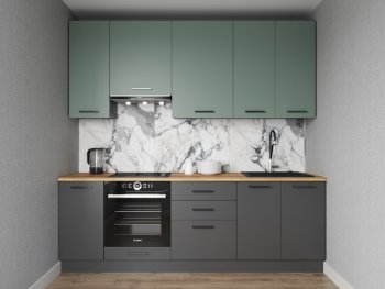 Кухонный гарнитур Изумруд 2400 мм Sanvut в Среднеуральске - sredneuralsk.mebel-e96.ru