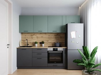 Кухонный гарнитур Изумруд 2550 мм (Санвут) в Среднеуральске - sredneuralsk.mebel-e96.ru