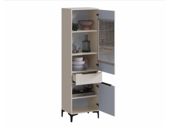 Пенал 550 мм со стеклом Кимберли кашемир (Handis) в Среднеуральске - sredneuralsk.mebel-e96.ru