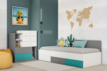 Кровать Клео арт. 010 океан (Диал) в Среднеуральске - sredneuralsk.mebel-e96.ru