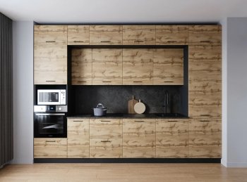 Кухонный гарнитур Крафт 3400 мм (Санвут) в Среднеуральске - sredneuralsk.mebel-e96.ru