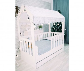 Кровать-домик детская с ящиком 800*1600 (Белый) в Среднеуральске - sredneuralsk.mebel-e96.ru