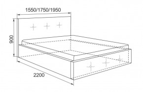 Кровать Линда с подъемным механизмом 1400*2000 в Среднеуральске - sredneuralsk.mebel-e96.ru