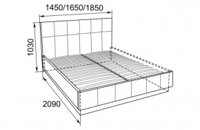 Кровать Локарно с латами 1400*2000 в Среднеуральске - sredneuralsk.mebel-e96.ru