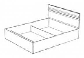 Кровать Ненси 1400 без основания (1440*900*2042) Венге/Белый в Среднеуральске - sredneuralsk.mebel-e96.ru | фото