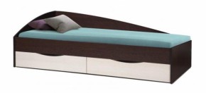 Кровать одинарная Фея - 3 асимметричная 1900х800 (венге) (Олм) в Среднеуральске - sredneuralsk.mebel-e96.ru